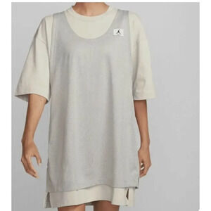 Nike Jordan Essential layered oversized t-shirt dress - M